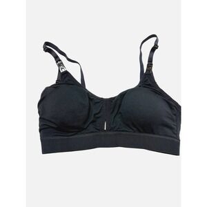 Simple‎ Wishes super mom Size Medium nursing and pumping t shirt bra black